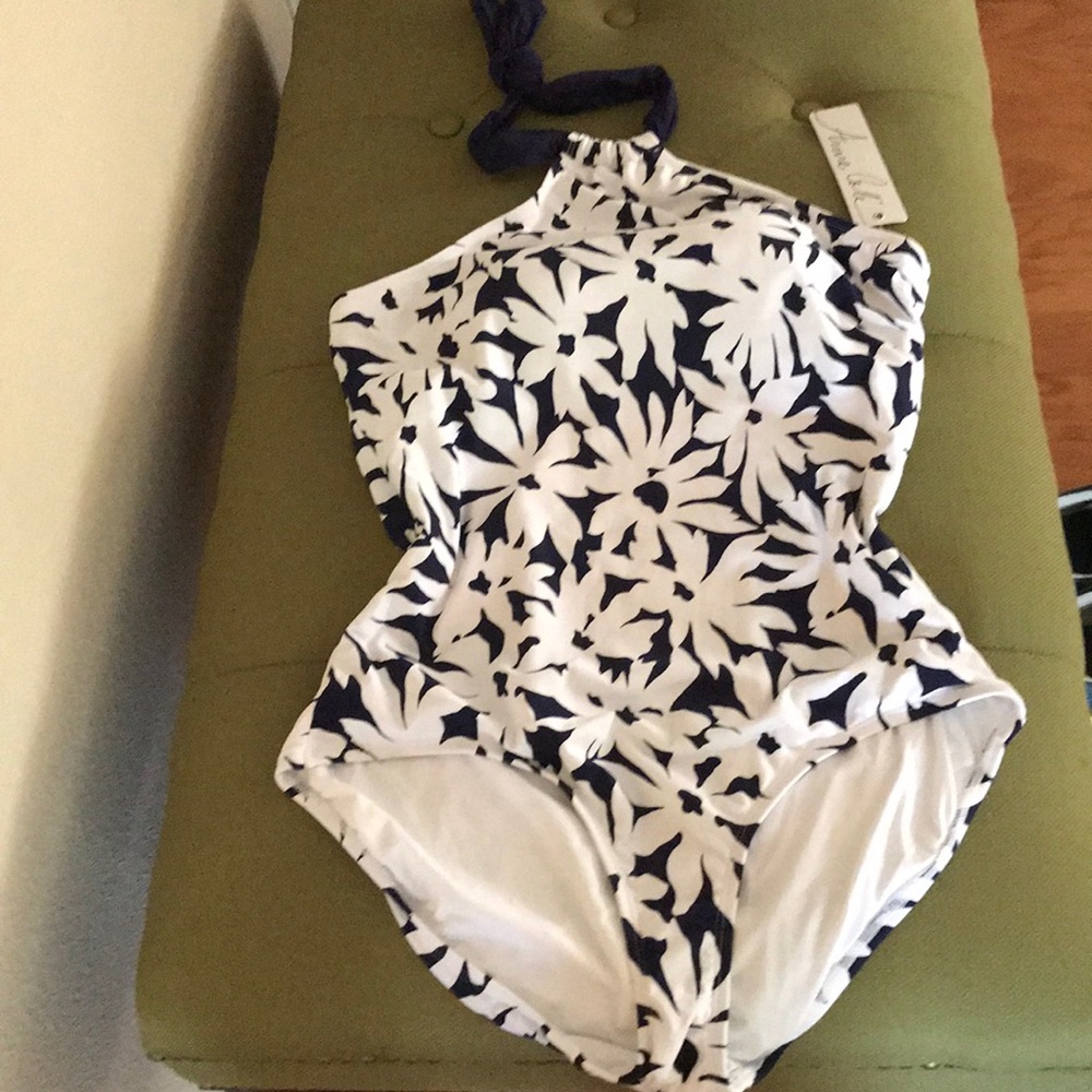 NWT Anne Cole halter neck swim suit SZ14